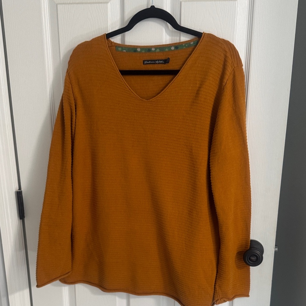 Universal Thread V-Neck Sweater in Amber